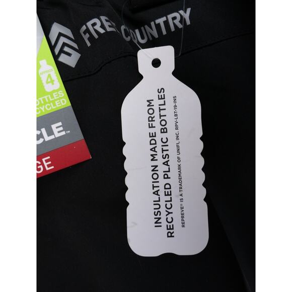 Free Country Ski Snow Pants Mens XL Black Elastic Waist Lined Soft Shell NWT - Picture 16 of 16